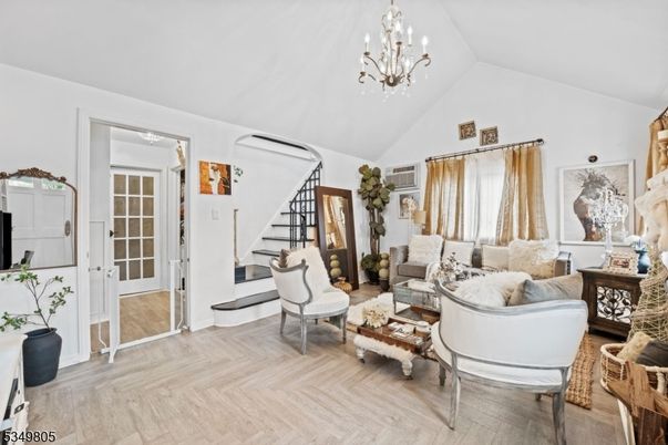 Chandelier, Interior, Living room, Wood Texture Flooring