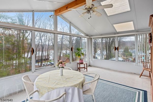Dining room, Interior, Sun Room, Wooden Beams