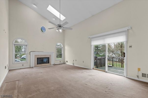 Empty room, Fireplace, Interior