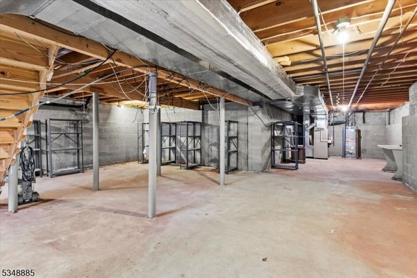 Interior, Stone Walls, Wooden Beams