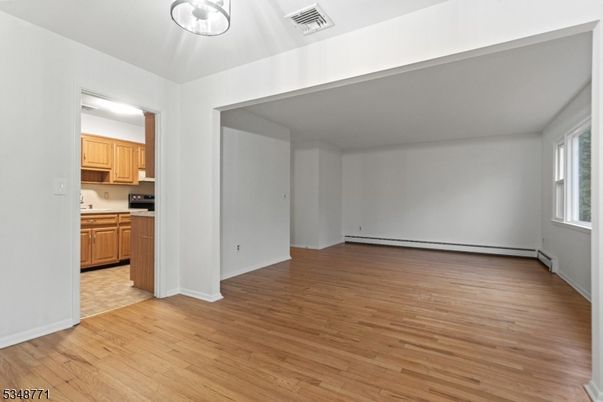 Empty room, Interior, Kitchen, Wood Texture Flooring