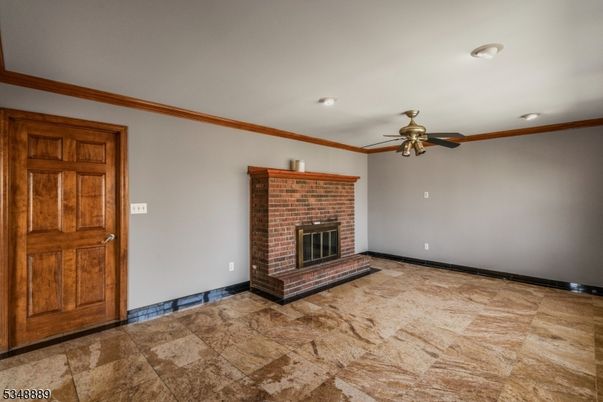 Empty room, Fireplace, Interior