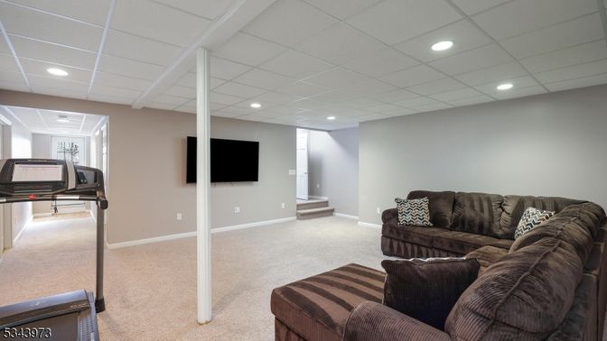 Interior, Living room, Recessed Lighting