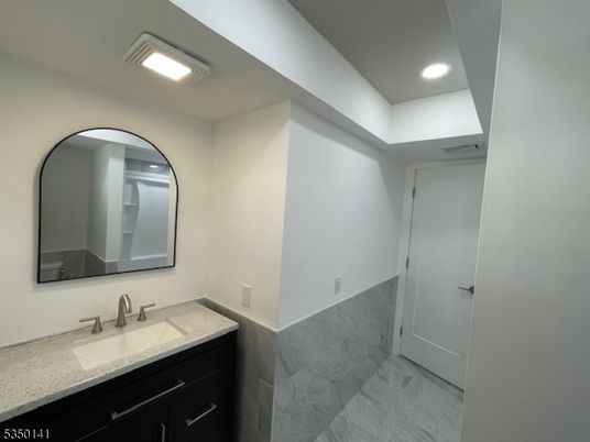 Bathroom, Interior, Marble, Recessed Lighting