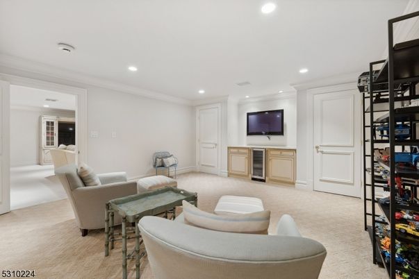 Interior, Living room, Recessed Lighting