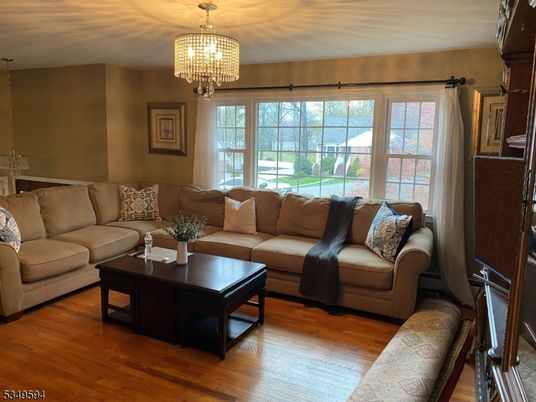 Chandelier, Interior, Living room, Wood Texture Flooring