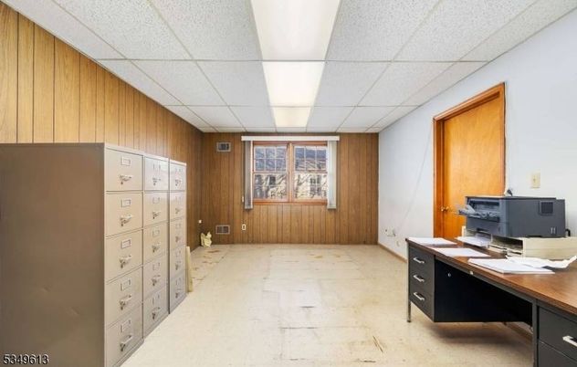 Home Office, Interior, Wooden Walls