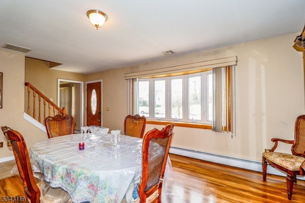 Dining room, Interior, Wood Texture Flooring