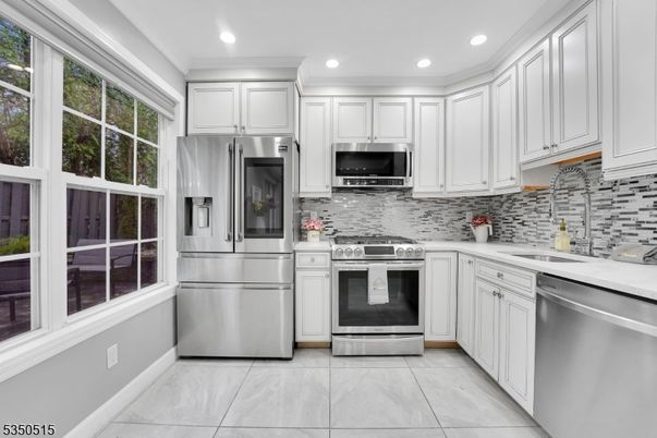 Interior, Kitchen, Recessed Lighting, Stainless Steel Appliances