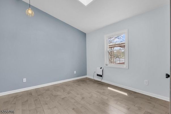 Empty room, Interior, Pendant Lights, Wood Texture Flooring