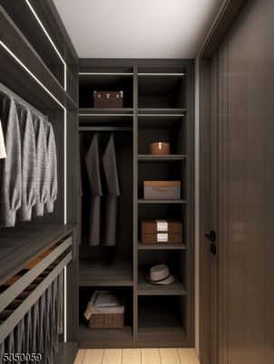 Interior, Walk-in Closets, Wood Texture Flooring