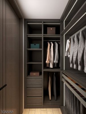 Interior, Walk-in Closets, Wood Texture Flooring