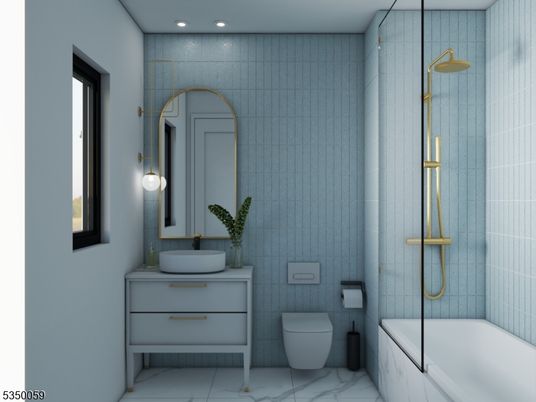 Bathroom, Glass Shower, Interior, Marble, Recessed Lighting