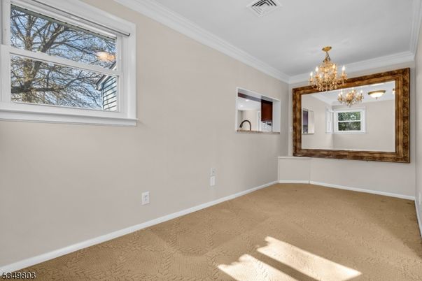 Chandelier, Empty room, Interior