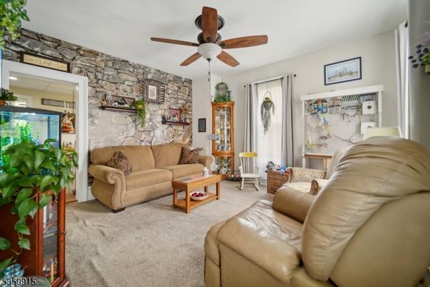 Interior, Living room, Stone Walls