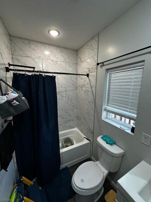 Bathroom, Interior, Marble Walls, Recessed Lighting