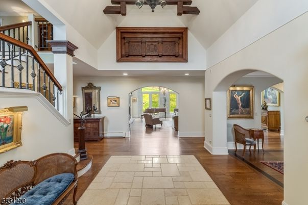 Interior, Recessed Lighting, Wooden Beams, Wood Texture Flooring