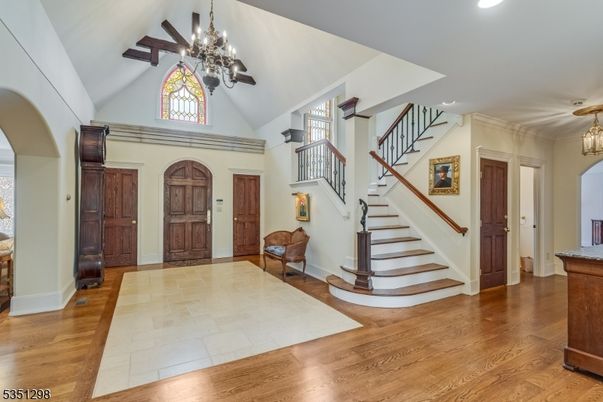 Chandelier, Interior, Recessed Lighting, Wood Texture Flooring