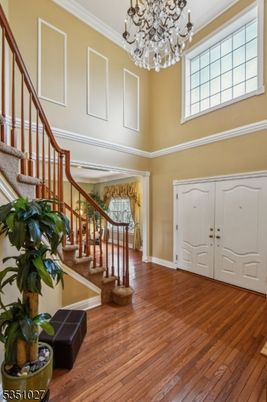 Chandelier, Interior, Wood Texture Flooring