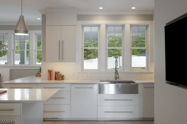 Interior, Kitchen, Pendant Lights, Recessed Lighting, Stainless Steel Appliances