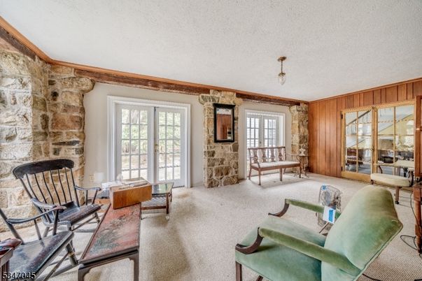 Interior, Living room, Stone Walls, Wooden Walls