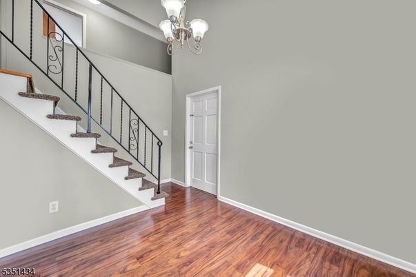 Chandelier, Interior, Recessed Lighting, Wood Texture Flooring