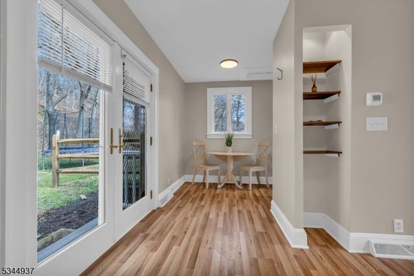 Dining room, Interior, Wood Texture Flooring