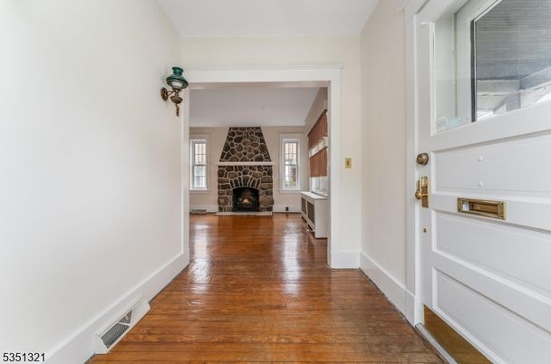 Fireplace, Interior, Wood Texture Flooring