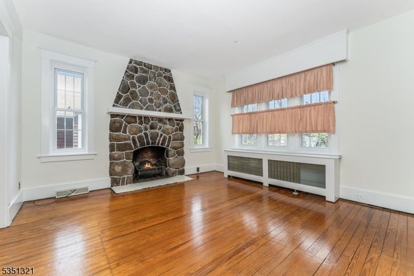 Empty room, Fireplace, Interior, Wood Texture Flooring