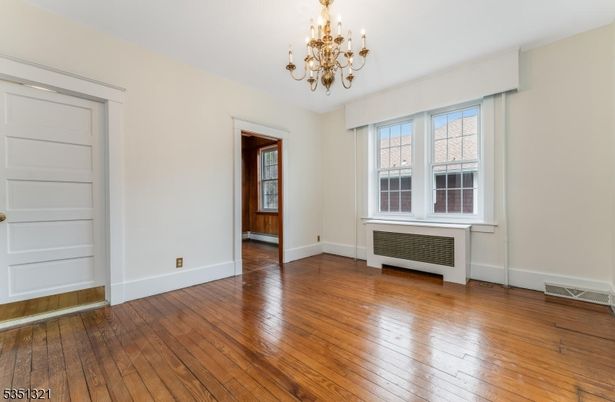 Chandelier, Empty room, Interior, Wood Texture Flooring