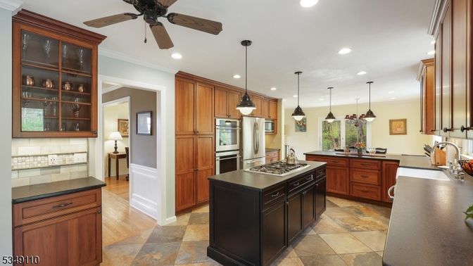 Interior, Kitchen, Pendant Lights, Recessed Lighting, Stainless Steel Appliances