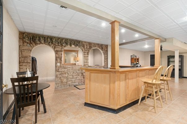 Interior, Recessed Lighting, Stone Walls