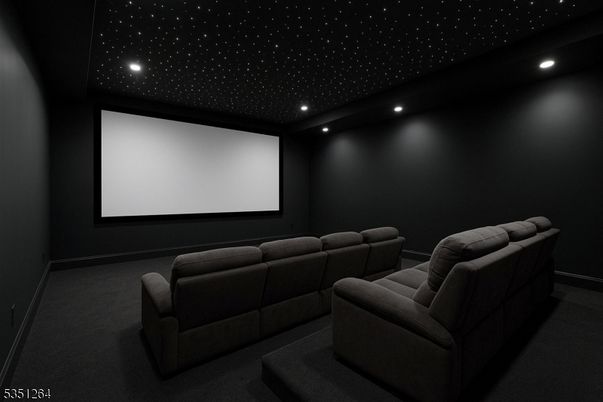Interior, Projection Screen, Recessed Lighting, Theatre Room