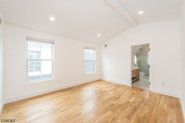 Bathroom, Empty room, Interior, Recessed Lighting, Wood Texture Flooring