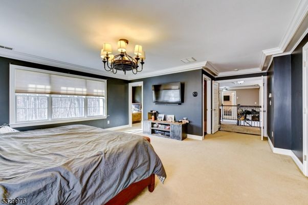 Bedroom, Chandelier, Interior