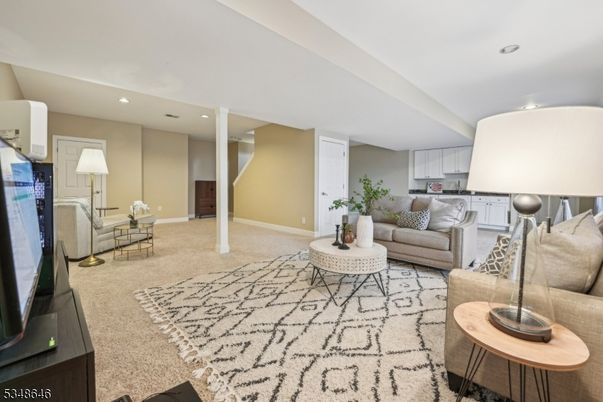 Interior, Living room, Recessed Lighting