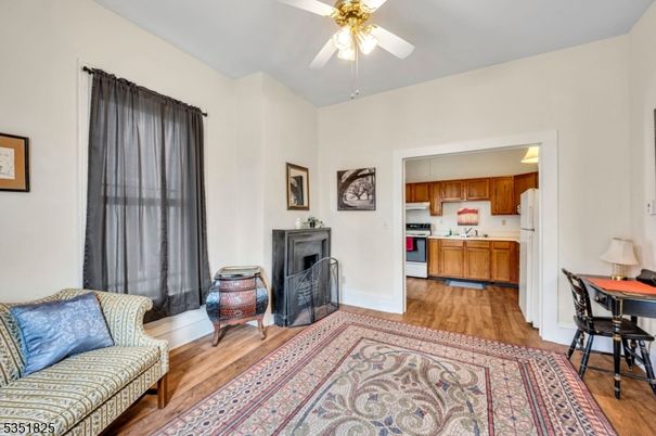Fireplace, Interior, Kitchen, Wood Texture Flooring