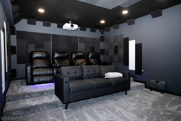 Home Theatre Room, Interior, Projection Screen, Recessed Lighting, Theatre Room
