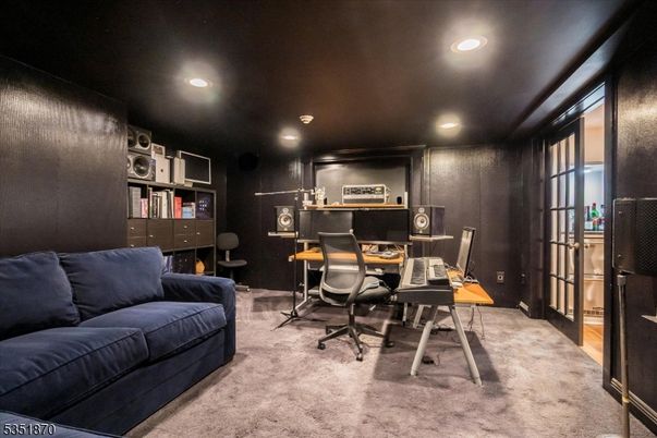 Home Office, Interior, Recessed Lighting