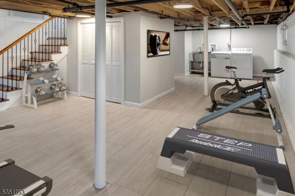Fitness Equipment, Interior, Wood Texture Flooring