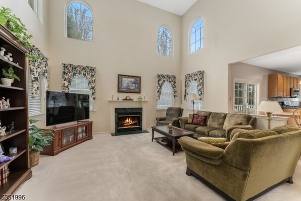 Fireplace, Interior, Kitchen, Living room
