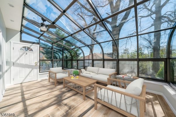 Glass Ceilings, Interior, Living room, Sun Room, Wood Texture Flooring