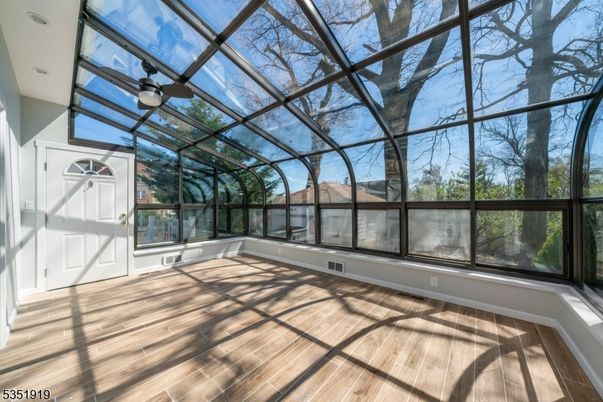 Glass Ceilings, Interior, Sun Room, Wood Texture Flooring