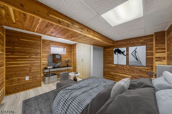 Bedroom, Interior, Wooden Beams, Wooden Ceilings, Wood Texture Flooring, Wooden Walls