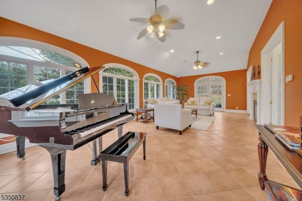 Interior, Living room, Piano, Recessed Lighting