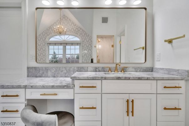 Bathroom, Chandelier, Dual Sink Vanities, Interior