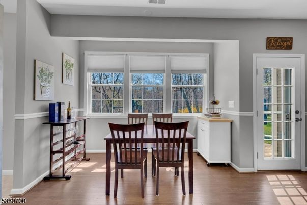 Dining room, Interior, Wood Texture Flooring