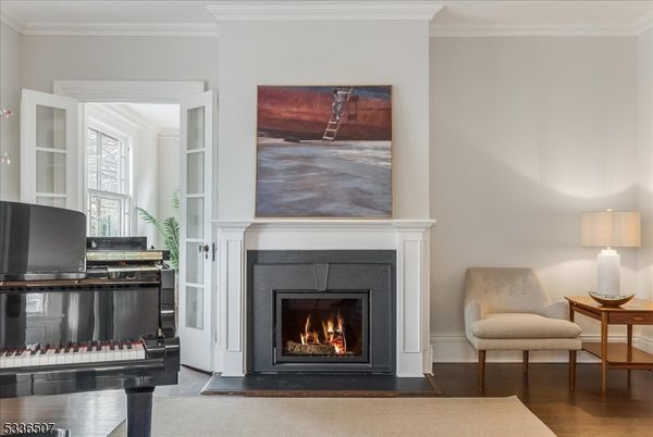 Fireplace, Interior, Wood Texture Flooring