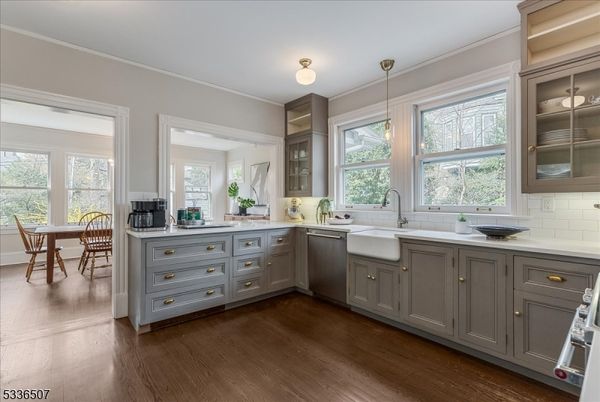 Dining room, Interior, Kitchen, Pendant Lights, Wood Texture Flooring