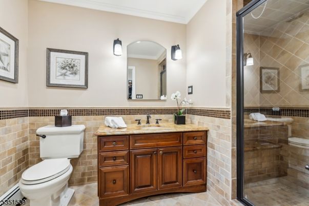 Bathroom, Glass Shower, Interior, Stone Walls